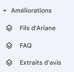 capture d'écran de la Search Console (onglets données structurées)