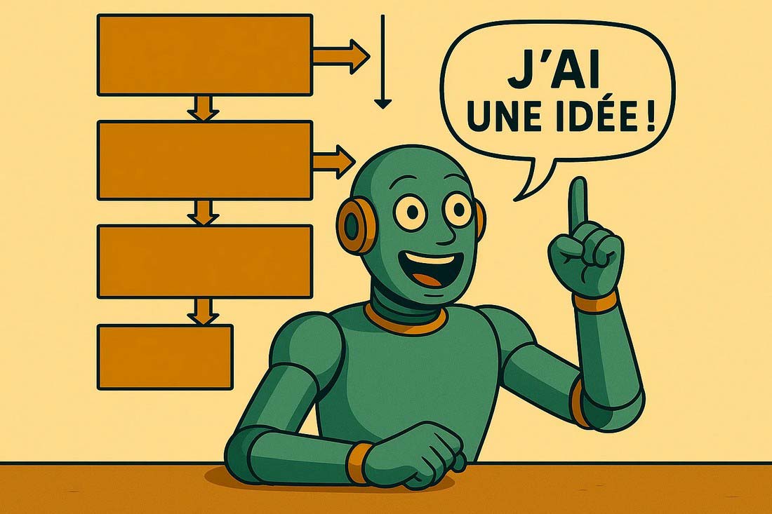 Illustration d'un raisonnement Chain of Thought spontané par l'IA