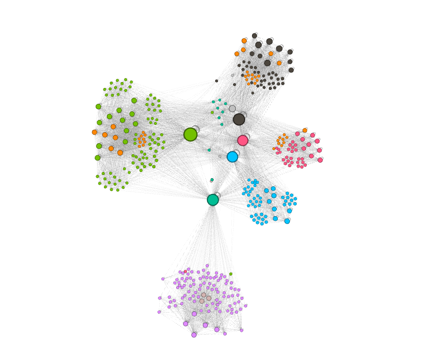 Capture d'écran arborescence Gephi