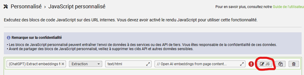 personnalisation du JavaScript