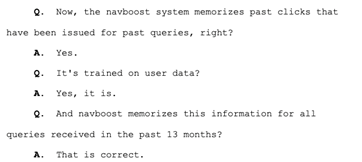 Navboost est lié aux clics des internautes dans les Serp.